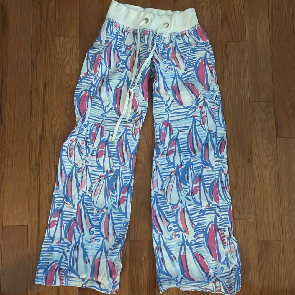 Lilly Pulitzer beach pants like new size XS